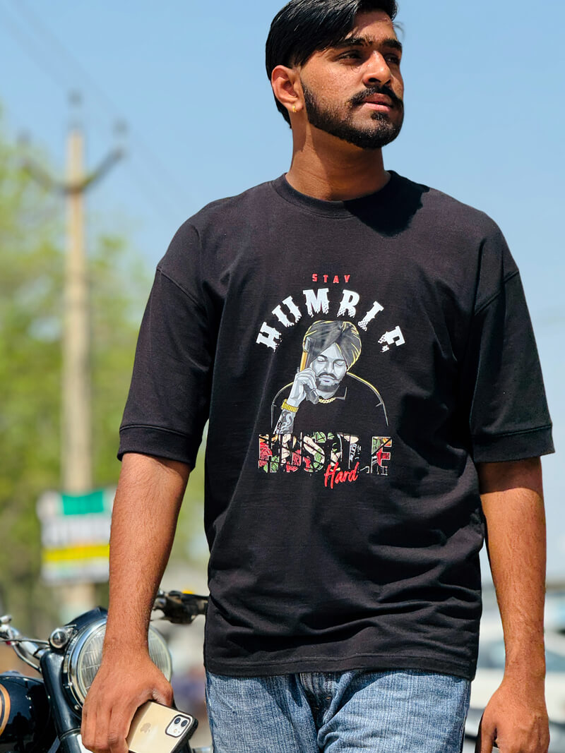 sidhu moosewala stay humble hustle hard tshirt